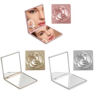 DEARBAG 3PCS Espejo de Bolsillo Plegable, Espejo Compacto p…