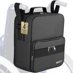 iMedic Bolsa de Silla de Ruedas Deluxe – Mochila de Almacen…