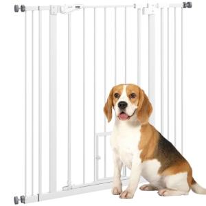 PawHut Barrera de Seguridad para Perros con 1 Puerta Pequeñ…