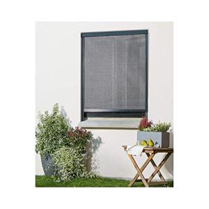 MADECOSTORE Mosquitera para Ventana, Aluminio, Gris Oscuro,…