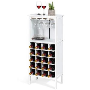 KOMFOTTEU Armario para Vino de Madera, Botellero para 20 Bo…