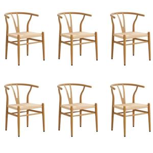 BenyLed - Juego de 6 sillas de Comedor, sillas de ratán,sil…