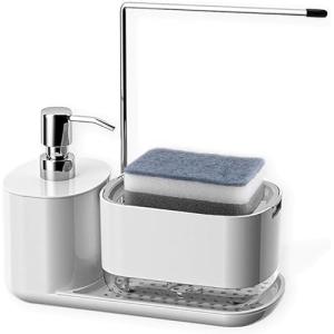 Dispensador de jabon, jabonero 3 en 1, Soporte para bayeta…