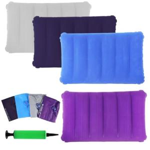 Samamoca 4 Almohada Camping，Almohada Hinchable，Almohada Hin…