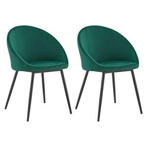 Happy Garden Juego de 2 sillas Vintage Diane de Terciopelo…