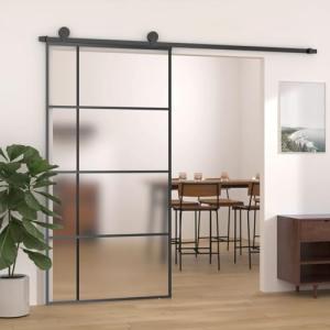 Gecheer Puerta corredera para interior, de cristal ESG y al…