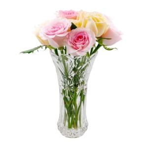 Florero de Cristal Transparente, 24CM florero de Cristal En…