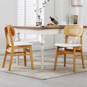 chairus Juego 2 de Sillas de Comedor Madera Maciza Sillas d…