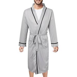 Generisch Albornoz de algodón para hombre, bata ligera con…