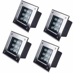 4PCS Foco Impermeable - Foco LED Empotrable En El Suelo, Pr…