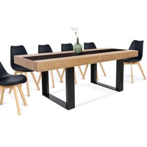 IDMarket Phoenix - Mesa de comedor rectangular para 8 perso…