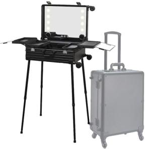 Maletín de maquillaje con ruedas, carrito de almacenamiento…