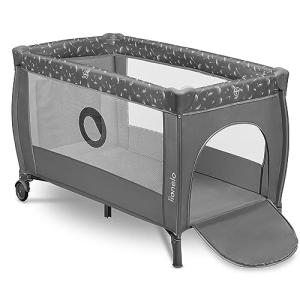 LIONELO Stefi Plus 2 en 1 Cuna de viaje y corralito de bebé…