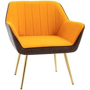 HOMCOM Butaca de Salón Sillón de Salón Tapizado en Cuero Si…