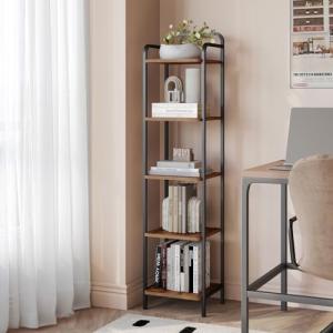 Hzuaneri Librería de 5 Niveles, Estantería Estrecha para Li…