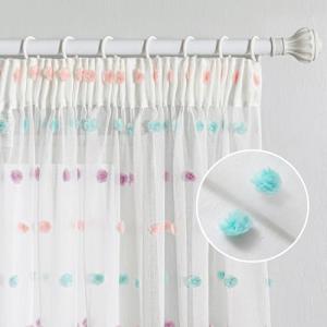 MYSKY HOME Cortinas con cinta fruncida, cortina corta de vo…