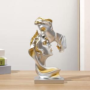 NORHOR Estatua de Pareja Creativa Escultura de Beso Abstrac…