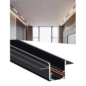 Riel de luz LED magnético empotrable, riel de yeso para ilu…