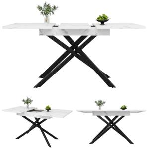 Idemon (120 – 160 cm) Mesa de comedor extensible para ahorr…