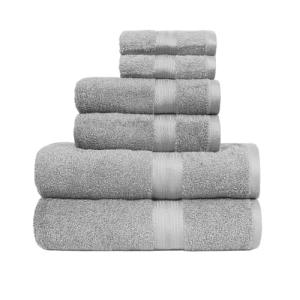 Amazon Basics - paquete de 6 toallas de baño resistentes a…