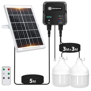 Aigostar- Luz LED Solar Exterior 70W, con Mando a Distancia…