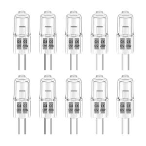 Liuyife 10 Piezas Bombilla Halógena G4 20W Regulable, Blanc…