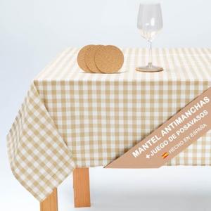 Jarapa Home Mantel Antimanchas Hule Mesa Rectangular Repele…