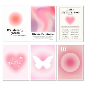 Aura - Juego de 6 pósteres de Aura Aesthetic, juego de póst…