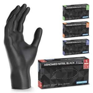 ARNOMED Guantes nitrilo extra fuerte talla S, guantes de ni…