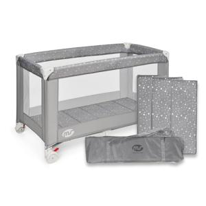 ms Basic - Cuna De Viaje para Bebe 3 Piezas 120 X 60, Inclu…