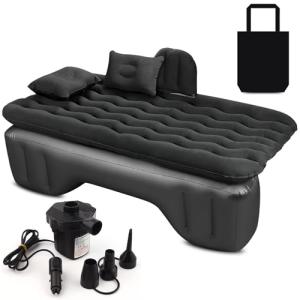 STARLUXE® - Colchón para Coche Negro con Bomba de Aire eléc…
