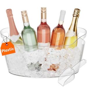 Lifewit Cubitera para Botellas Grande 6.5L, Enfriador de Bo…