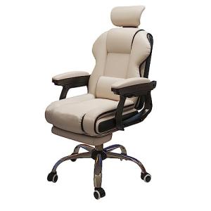 Silla de oficina de cuero, ergonomía Computadora Rotar Tabu…