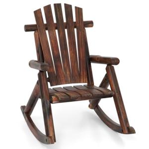 COSTWAY Silla Mecedora Adirondack para Adultos, Mecedora Ma…