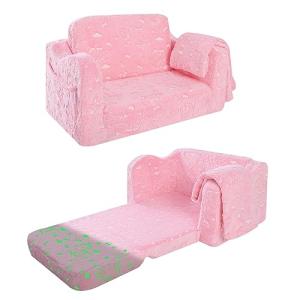 MeMoreCool Sofá infantil plegable, sofá infantil 2 en 1, so…