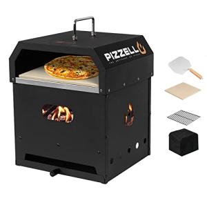 PIZZELLO Horno de pizza al aire libre 4 en 1 Horno exterior…
