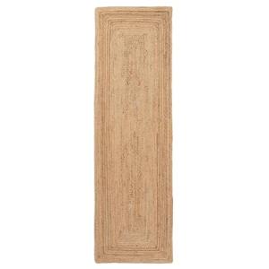 CarpetFine Alfombra de Yute Nele Corredor Color Natural Bei…