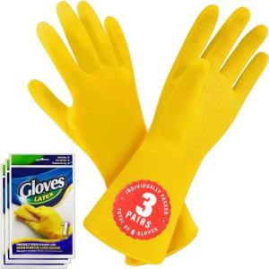SteadMax 3/6 pares de guantes de limpieza, guantes reutiliz…