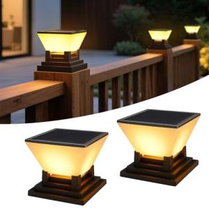 ACMHNC Farola Solar Exterior, 2 Piezas Luz Solar Exterior J…