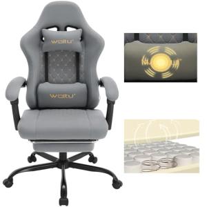 WOLTU Silla Gaming Ergonómica, Silla Oficina con Soporte Lu…