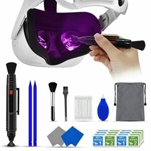 Kit de Limpieza de Auriculares VR, Limpiador de Lentes VR G…