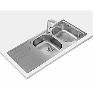 Teka Universe - Fregadero Reversible Encastrado, 2 Cubetas…