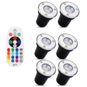 6 Piezas Focos Suelo Led Exterior - 3W Empotrable Al Aire L…