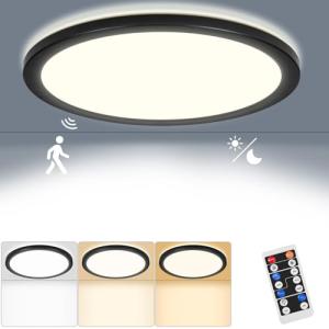 RDGOOD Sensor LED Plafón Regulable con Detector de Movimien…