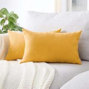 Topfinel Juego 2 Fundas Cojines Cama Sofas de Chenilla Algo…