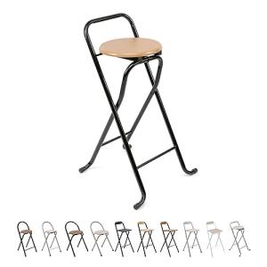 THE SECRET HOME Taburete Plegable con Respaldo - Silla Pleg…