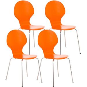 CLP Set Sillas de Visita Diego Apilable - Juego de 4 Sillas…