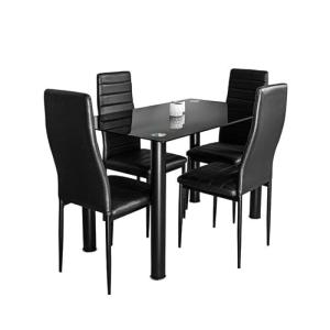 S & S Saldos y Stocks Mesa de Cristal Templado   4 Sillas P…