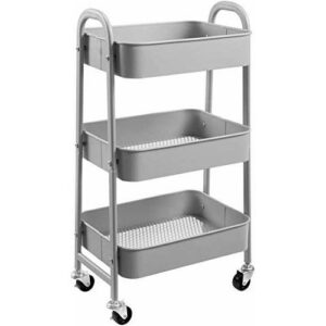 DOEWORKS Carro de Almacenamiento Carrito Auxiliar con Rueda…
