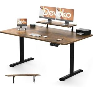 Devoko Escritorio Elevable Eléctrico con Tablero 160 x 70cm…
